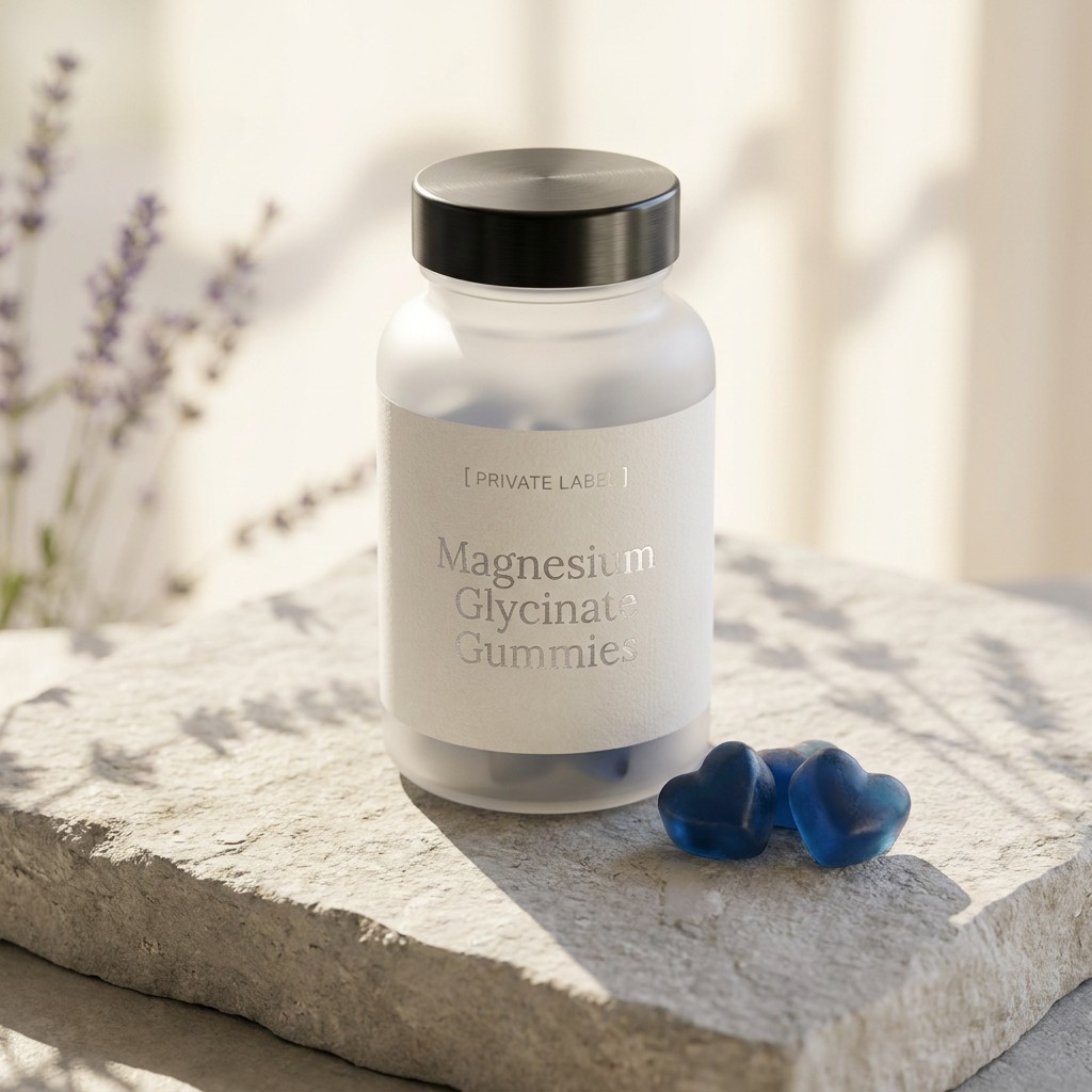 Magnesium Glycinate Gummies private label mockup